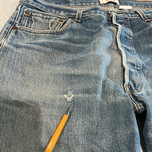 Men’s vintage 80s Levi’s 501 button fly size 36 x 36 - Picture 4 of 15